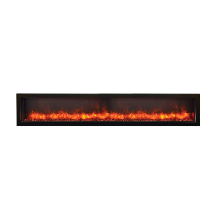 Amantii – WM FM 88 10023 BG Wall Mount Flush Mount Electric Fireplace logs