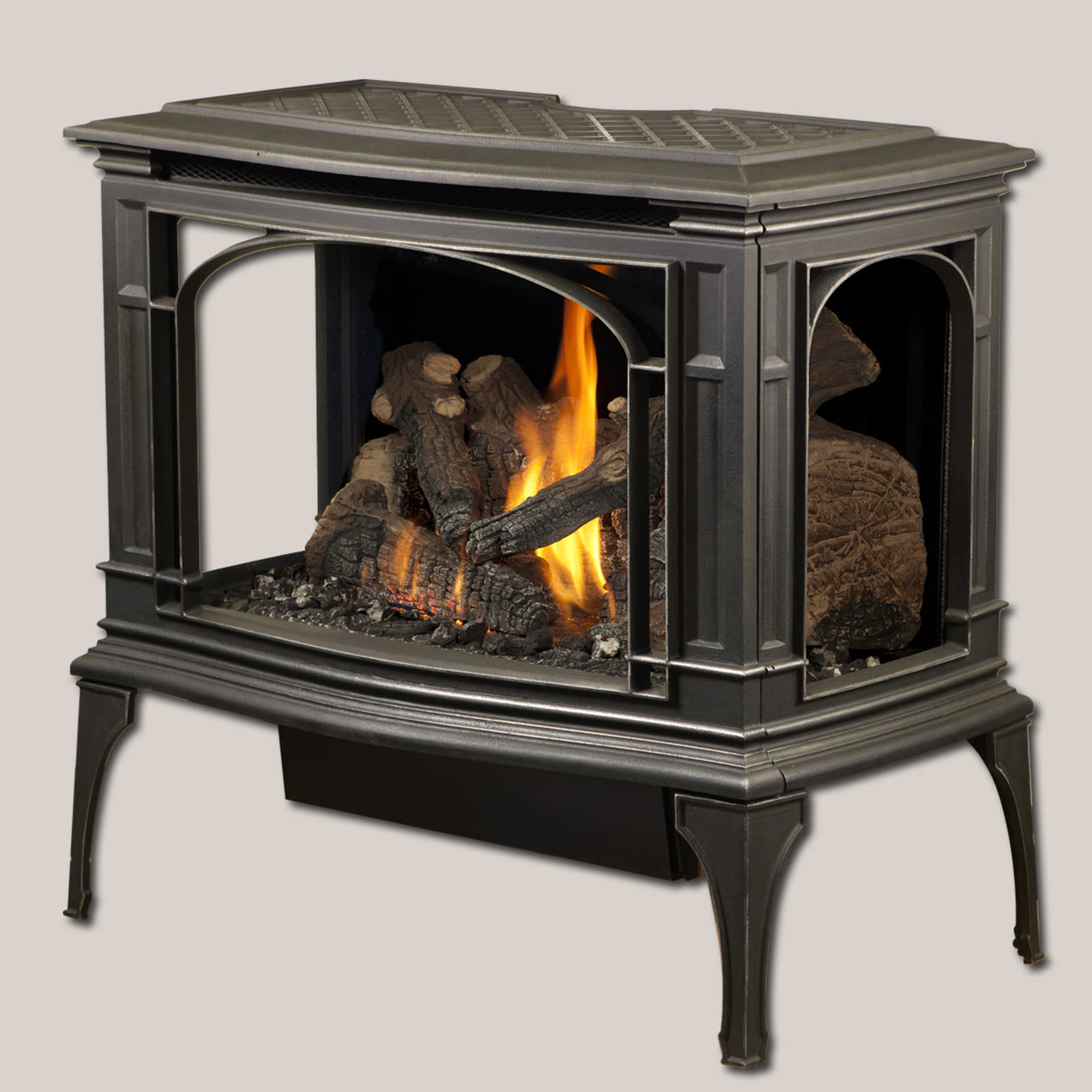 decorative wood stove - round ceramic stoves by castellamonte