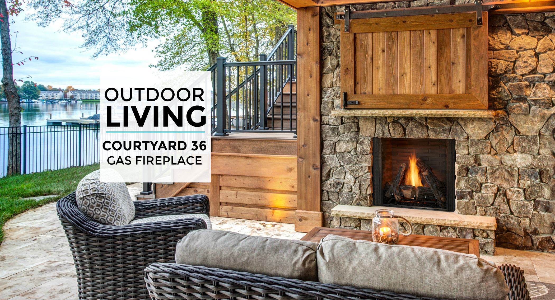 Courtyard 36 Outdoor Fireplace