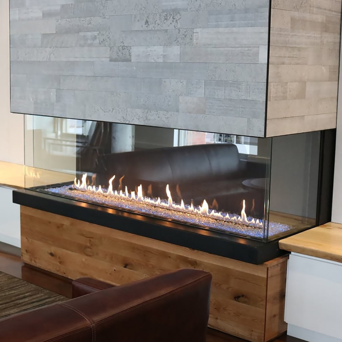 Foundation bay gas fireplaces