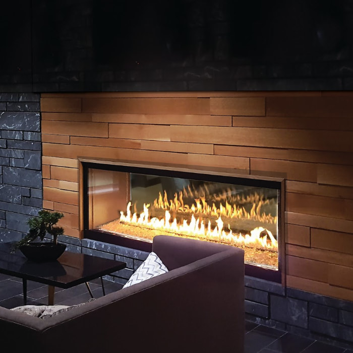 Foundation See-Through gas fireplaces