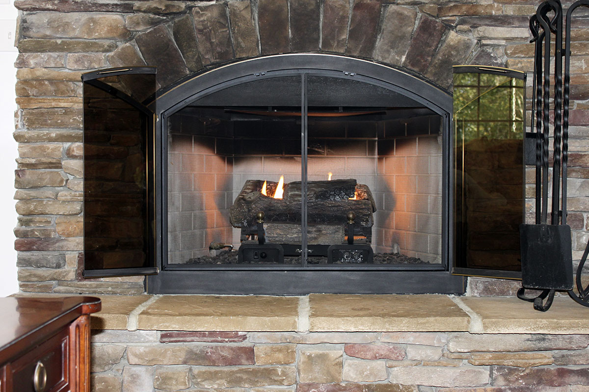 Arched Fireplace Doors