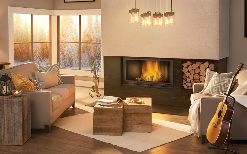 Wood fireplace 4